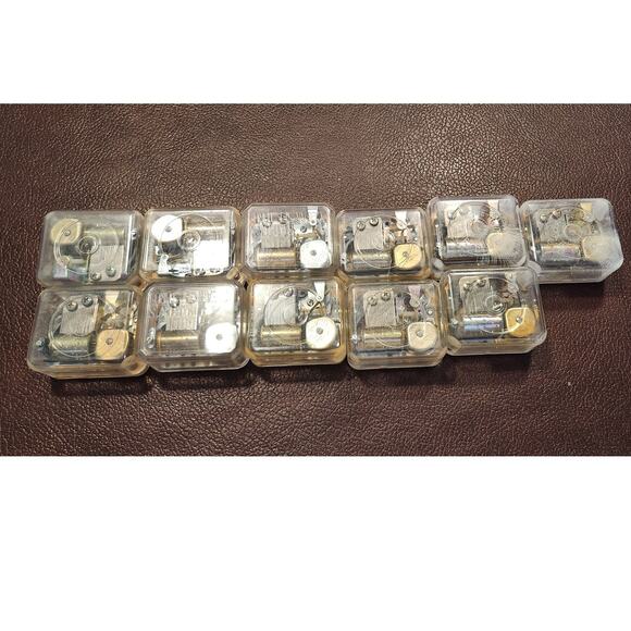11‎ NOS 70's Vtg Music Box inserts Movements Various Songs  Read - Picture 1 of 16